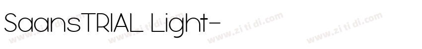 SaansTRIAL Light字体转换